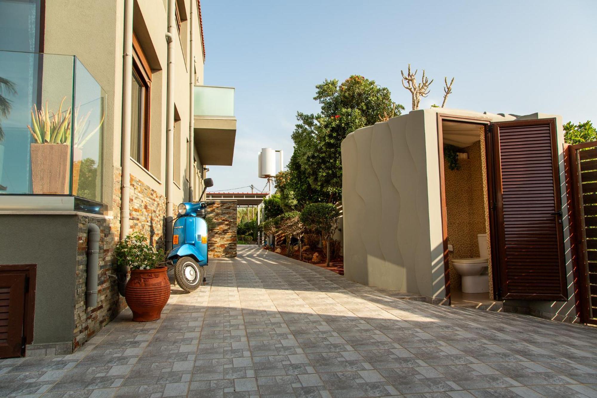 A Cozy Eco Villa By The Sea Gouves Exterior foto